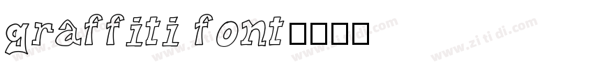 graffiti font字体转换